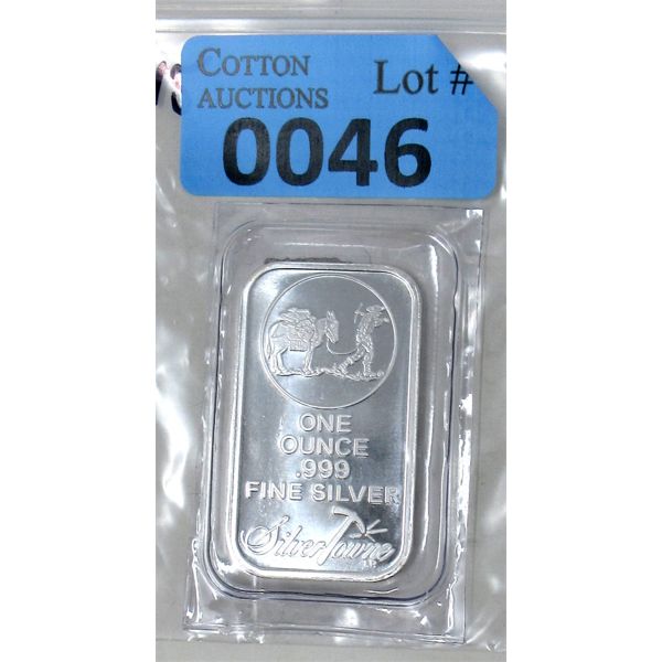 1 Oz .999 Silver SilverTowne Miner/Mule Bar 