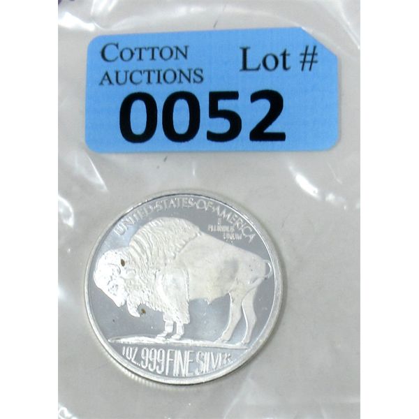1 Oz .999 Silver Liberty 2-Sided Art Round 