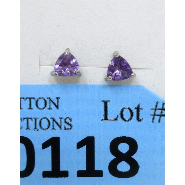 New Amethyst Sterling Silver Earrings