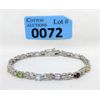 Image 1 : Multi Gemstone & Diamond Tennis Bracelet 