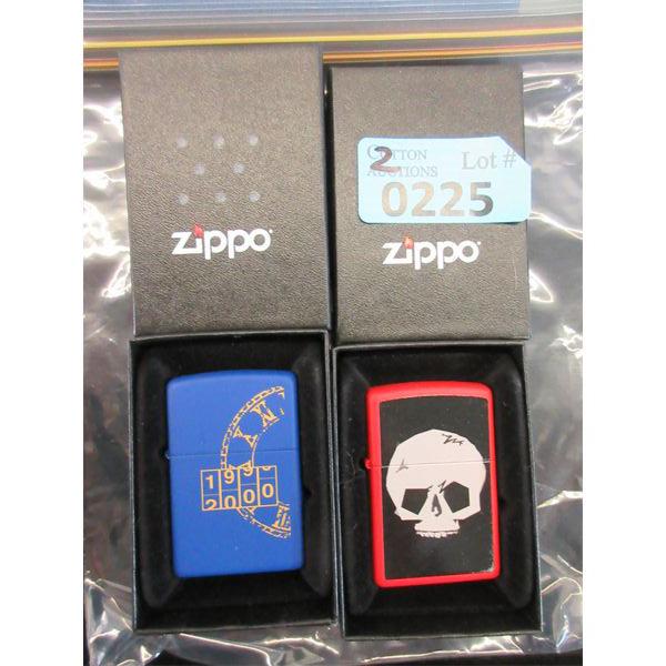 2 New in Box Genuine Zippo Lighters 