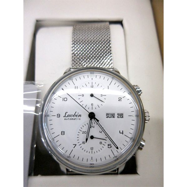 New in Box Luobin Men's Day/Date Watch 
