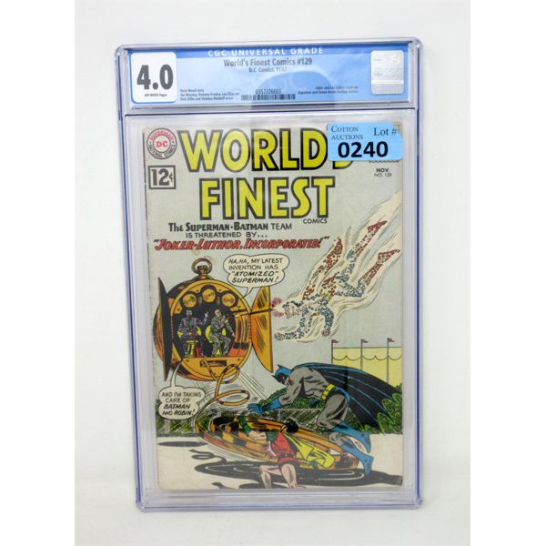 Graded 1962 World's Finest #129 Comic Book