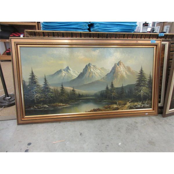 Large Framed Giclee Landscape Painting