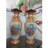 Image 1 : 2 Asian Glazed Ceramic Vases - 19" tall x 7" diameter