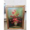 Image 1 : C. Hope Framed Floral Still Life Painting on Canvas