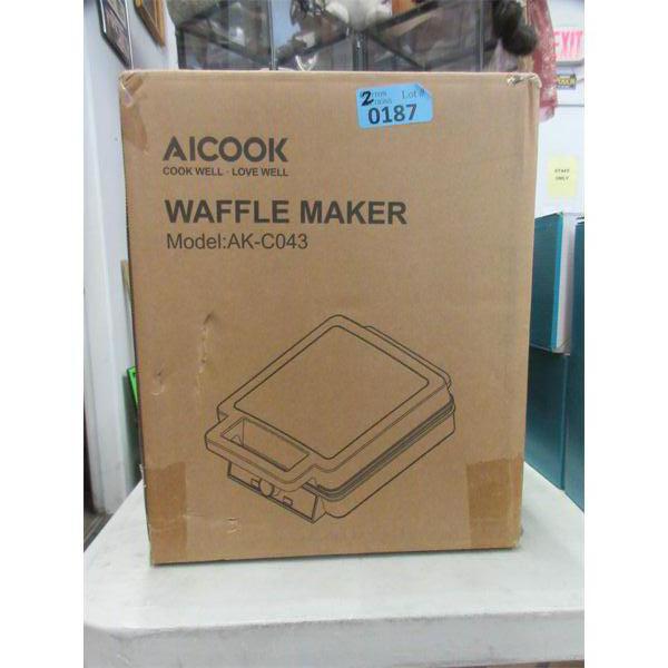 2 New AICOOK AK-C043 Waffle Makers