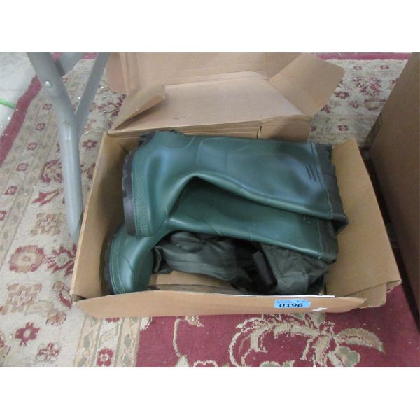 TideWe Green  PVC Chest Waders - Size 7 