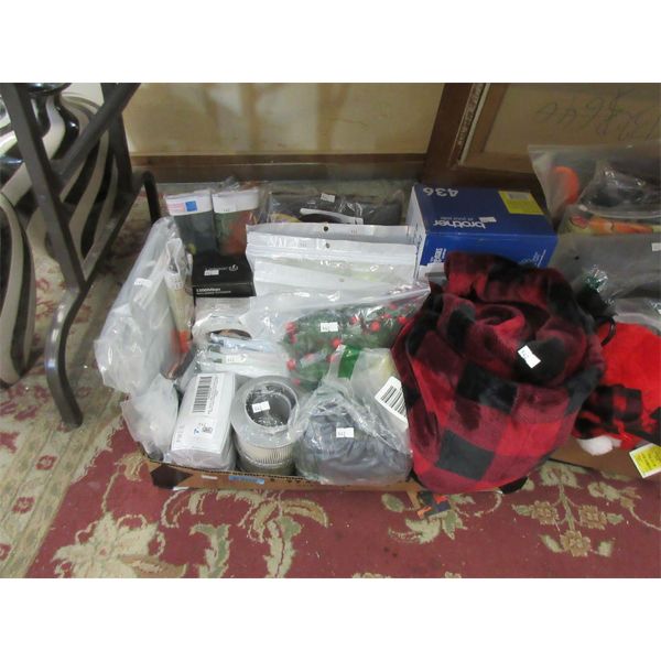 Box of Assorted Amazon Overstock Merchandise