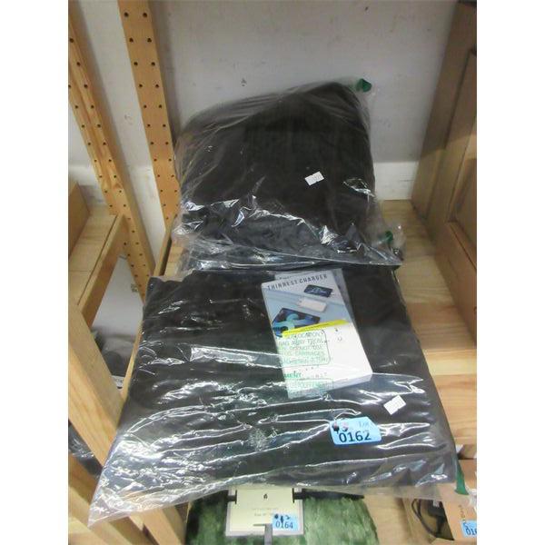 3 Assorted Black Heated Vests w/ Batteries