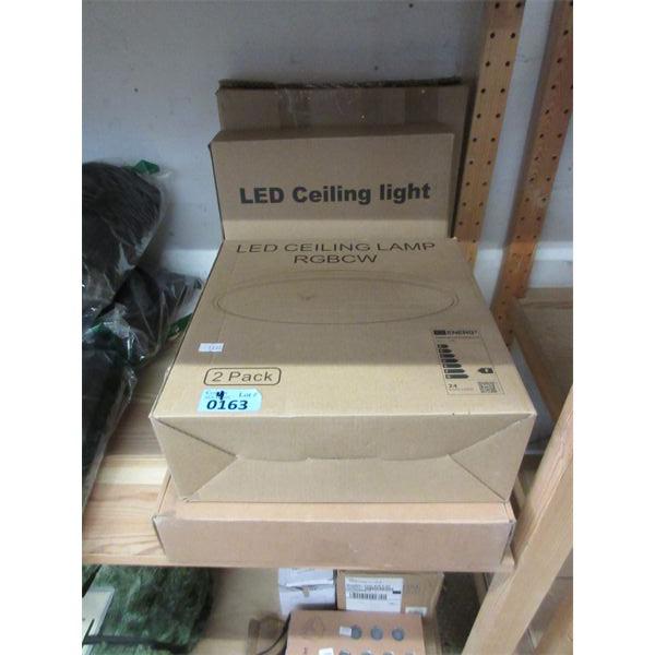 4 Assorted LED Ceiling Lights