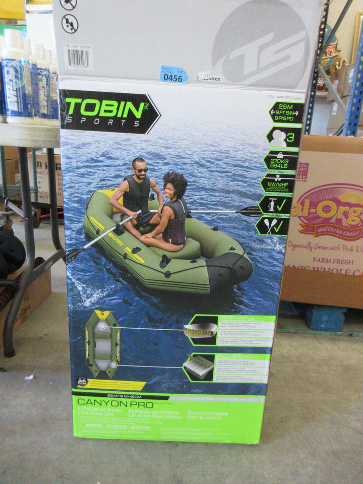 Tobin Inflatable Paddleboard Tobin Sports Canyon Pro Inflatable Boat & Paddles