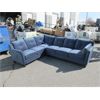 Image 1 : Blue Fabric Sectional Sofa - Store return