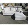 Image 1 : Fabric Upholstered Chaise End Sofa - 7' x 6'