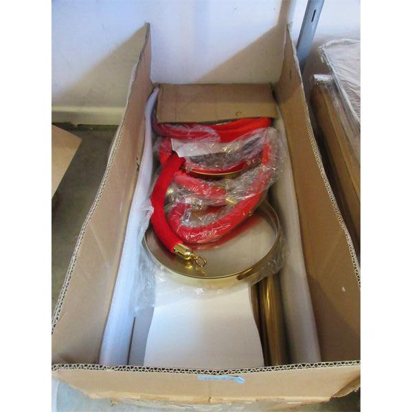 New Theater Velvet Rope Stanchion Set