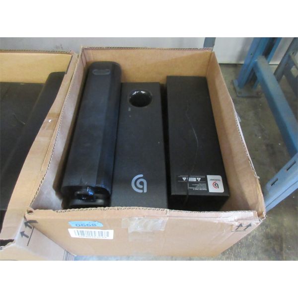 Box of Bomaker Soundbars & Subwoofers 