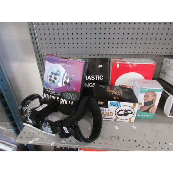 6 Piece Lot of Assorted Exercise & Health Gear 