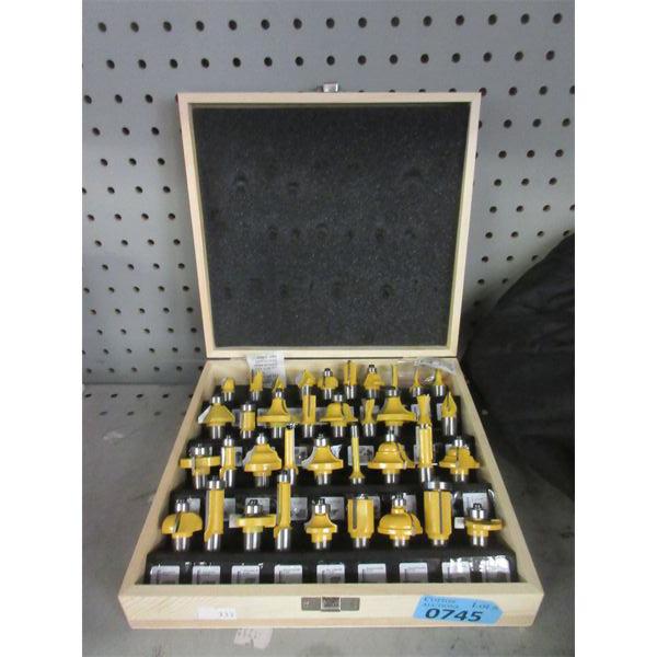 Set of Assorted Wood Router Bits