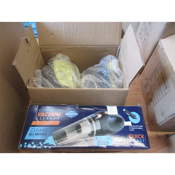 Corded Car Vacuum & Auto Head Lights