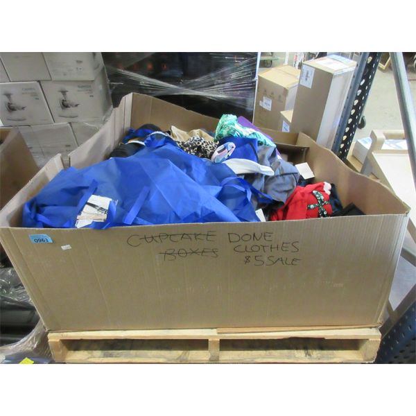 Skid of Overstock Clothing & Soft Household Goods