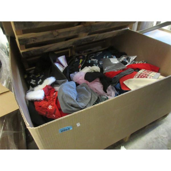 Skid of Overstock Clothing & Soft Household Goods