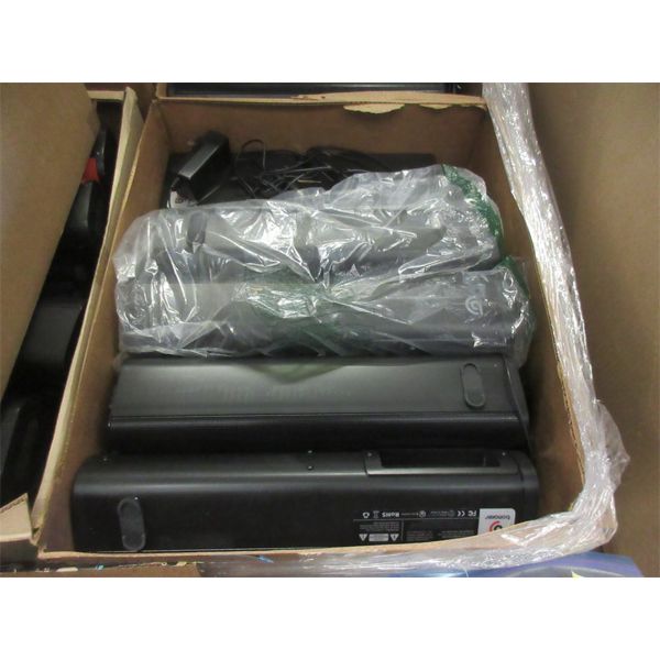 Large Box of Bomaker Soundbars & Subwoofers