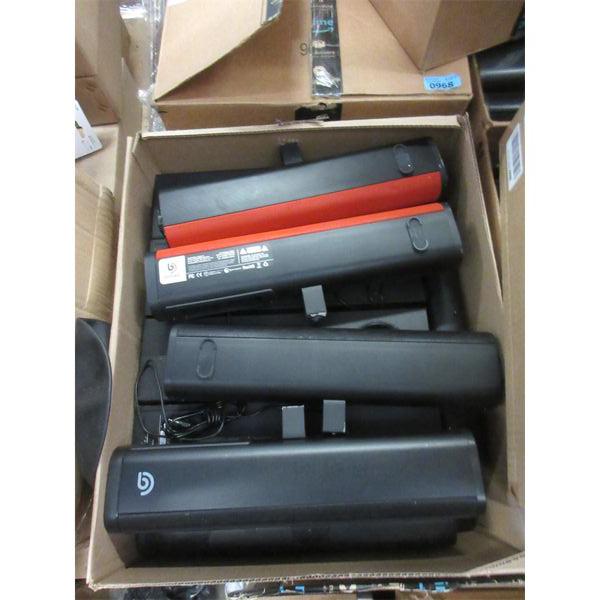 Large Box of Bomaker Soundbars & Subwoofers