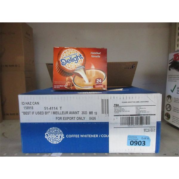 Case of International Delight Hazelnut Coffee Whitener