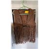 Image 1 : LEATHER FRINGE VEST