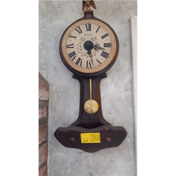 NEW ENGLAND CLOCK CO. WALL CLOCK