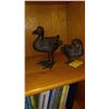 Image 1 : 2 METAL DUCK FIGURINES