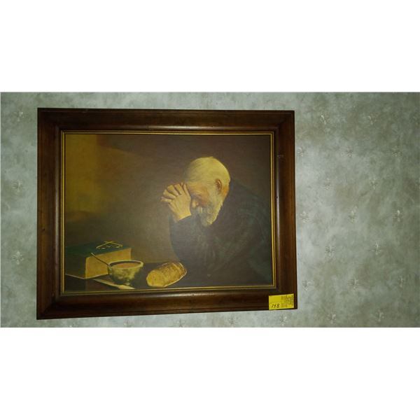 FRAMED PRINT "PRAYING"