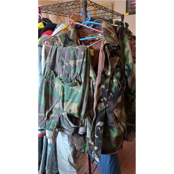 CAMO COAT SZ L & PANT SZ 34?