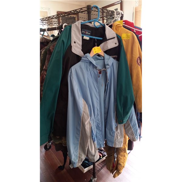 BLUE LG. JACKET & GREEN XL JACKET