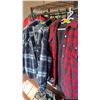 Image 1 : 2 PLAID JACKETS, 1 BLUE, 1 RED, BOTH SZ L