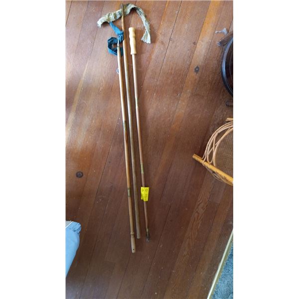 3 WOODEN SHOTGUN CLEANING RODS