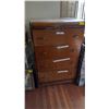 Image 1 : 4 DRAWER WATERFALL STYLE CHEST OF DRAWERS