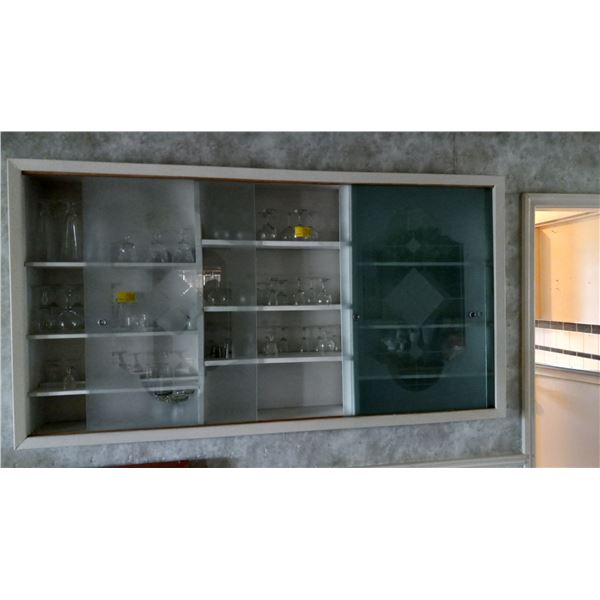ASST. GLASSWARE IN CABINET