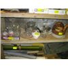 Image 1 : MISC. WOODEN BOWLS, GLASS DISHWARE, CRYSTAL DISH, ETC.