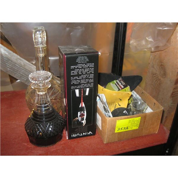 MISC. DECANTERS, WINE AERATOR, ETC.