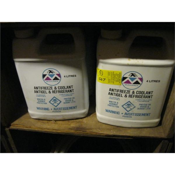 4 CONTAINERS OF ANTIFREEZE COOLANT