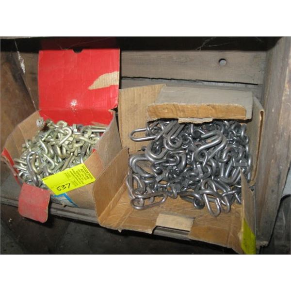 2 BOXES OF CHAIN LINKS