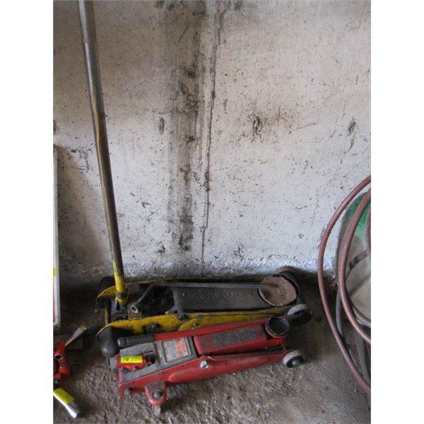 MOTOMASTER HYDRAULIC TROLLEY JACK & AN "AS IS" BRAYBERRY HYDRAULIC JACK