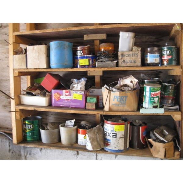 3 SHELVES OF MISC. AUTOMOTIVE PARTS, ETC.