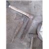 Image 2 : 15 GALLON CAN W/ASST. HANDLES, SLEDGE, SHAKE CUTTER, ETC.