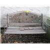 Image 1 : METAL & WOOD GARDEN BENCH