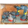 Image 1 : MAKITA 14V CORDLESS DRILLS, 3 CHARGERS & FLASHLIGHT