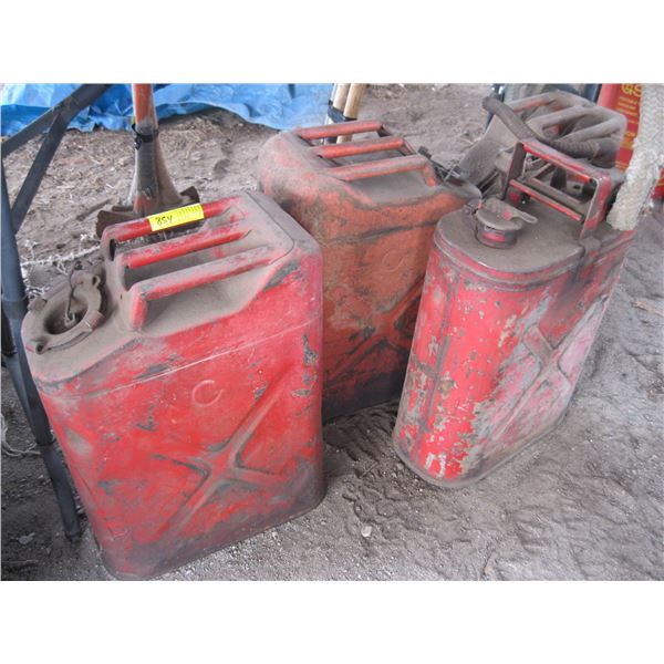 4 METAL JERRY CANS