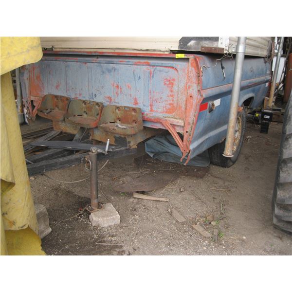 FORD PICKUP TRUCK BOX TRAILER, NO PAPERS