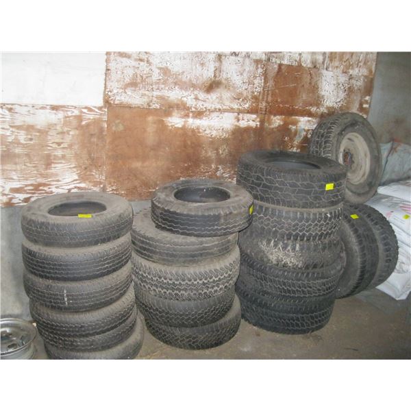 LG. LOT OF ASST. TIRES - TRUCK & CAR